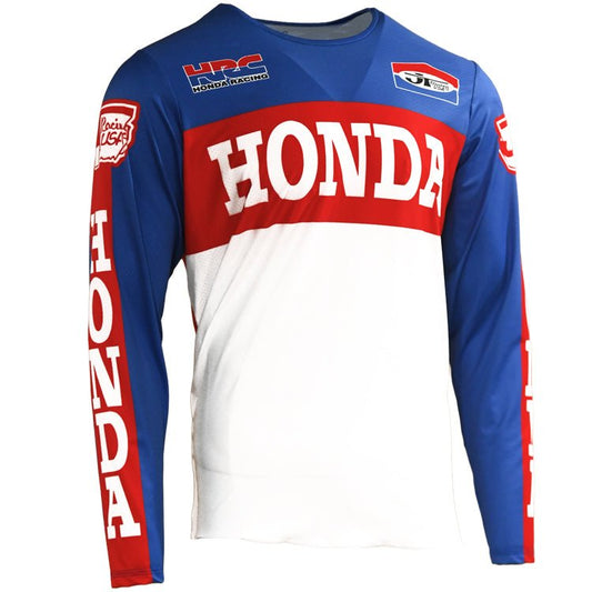 1970s Team Honda Jersey (Red, White and Blue) - JT Racing USA