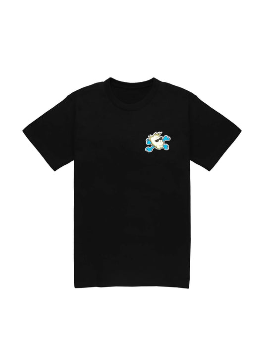 Bad Bones Logo Tee - Black and Lime - JT Racing USA