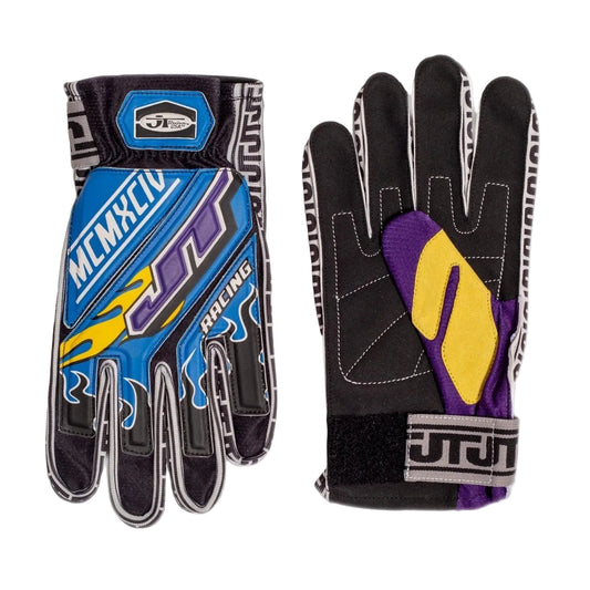 Blue Flame 90s Gloves - JT Racing USA