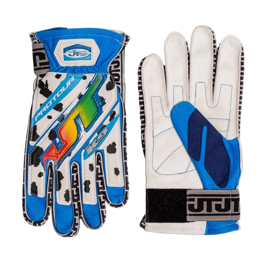 Dalmatian Blue 90s Gloves - JT Racing USA