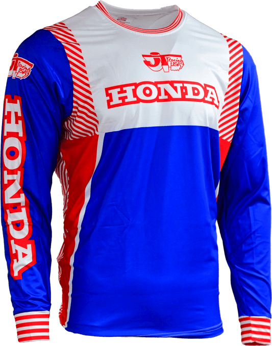 Honda Retro Stripes Jersey â€“ Blue/Red - JT Racing USA