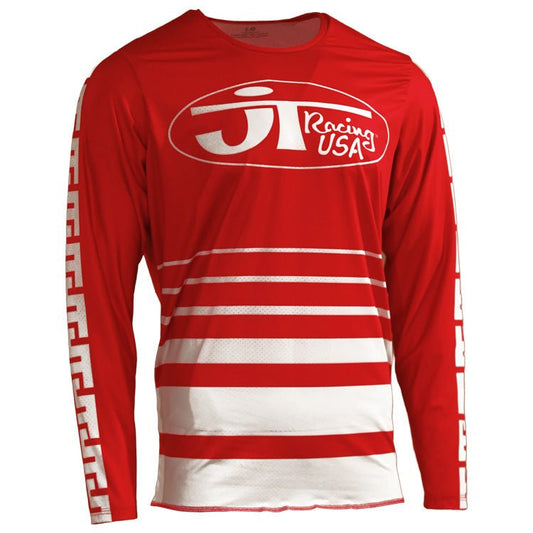 JT Racing Flo - Form Jersey (Red and White) - JT Racing USA