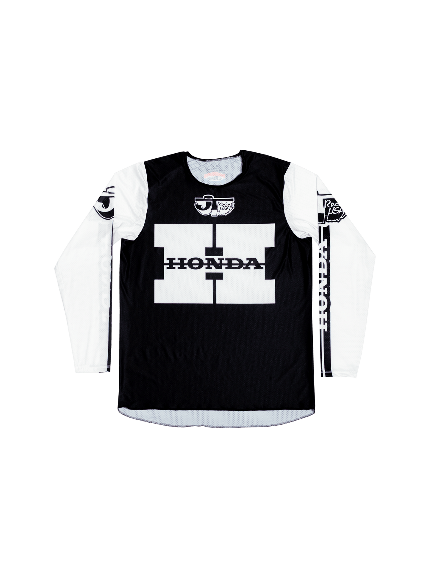 JT Racing Honda Team USA 1981 Flo - Form Pro Jersey (Black and White) - JT Racing USA