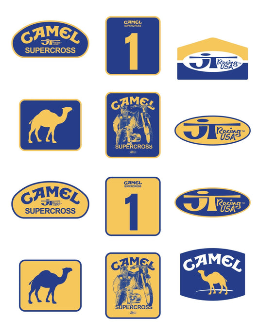 JT Racing x Camel Sticker Sheet - JT Racing USA