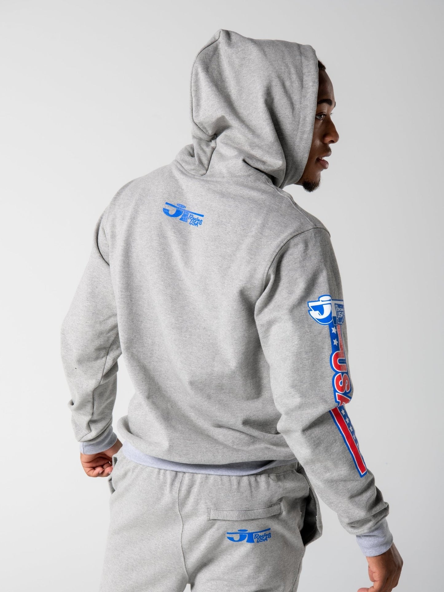 Heritage Hoodie (20oz Heavy) - Grey - JT Racing USA