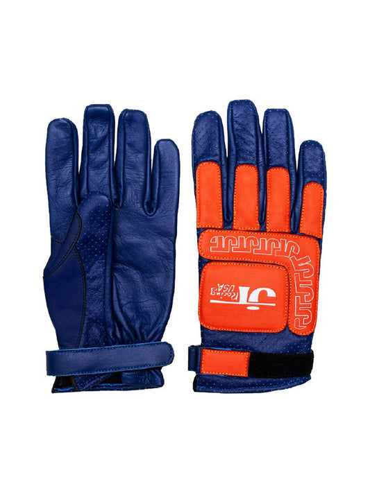 Vintage Racing Glove - Orange and Blue - JT Racing USA