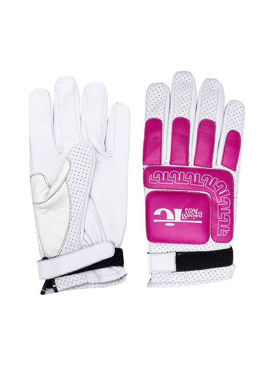 Vintage Racing Glove - Pink and White - JT Racing USA